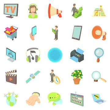Development of applications icons set Stock Illustration