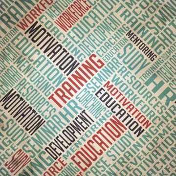 Development Background - Grunge Wordcloud Concept. Stockillustratie