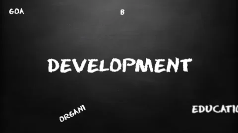 Development chalk board loop animation. 스톡 동영상 34204365