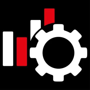 Development Chart Flat Icon Stock Illustration