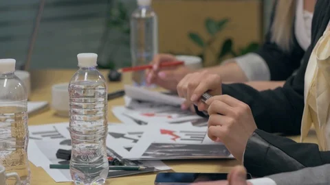 The Development Chart Office Meeting Stock Footage 125696318