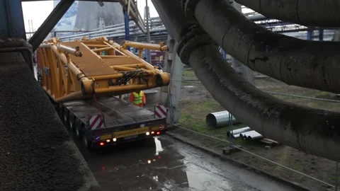 Development of the coal-fired power station Stock Footage 137230116