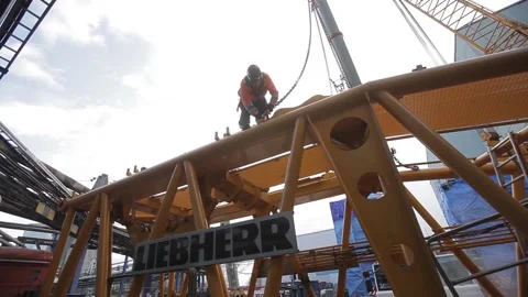 Development of the coal-fired power station Stock Footage 137230719