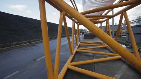 Development of the coal-fired power station Stock Footage 137231016