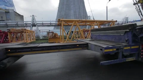 Development of the coal-fired power station Stock Footage 137232662