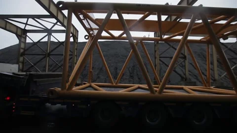 Development of the coal-fired power station Stock Footage 137240485