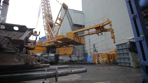 Development of the coal-fired power station Stock Footage 137290321