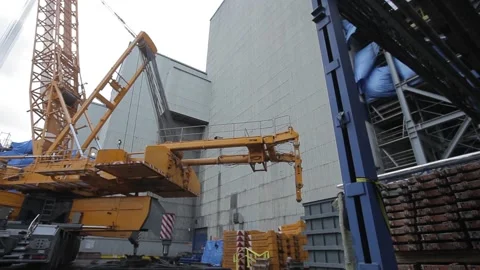 Development of the coal-fired power station Stock Footage 137290802