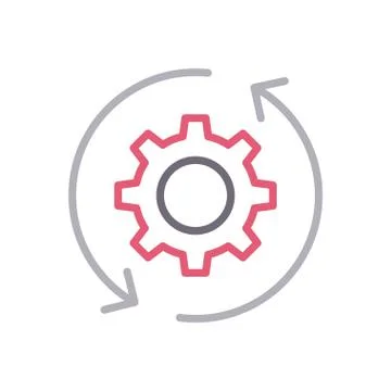 Development color line icon Illustrazione stock