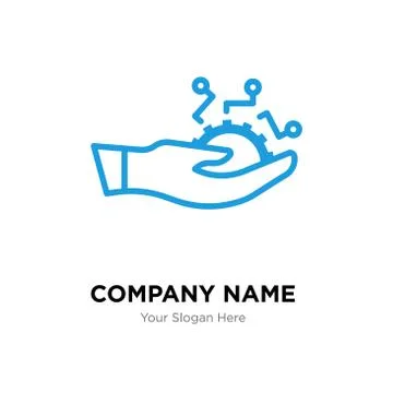 Development company logo design template Stock Illustration