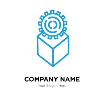 Development company logo design template 스톡 일러스트
