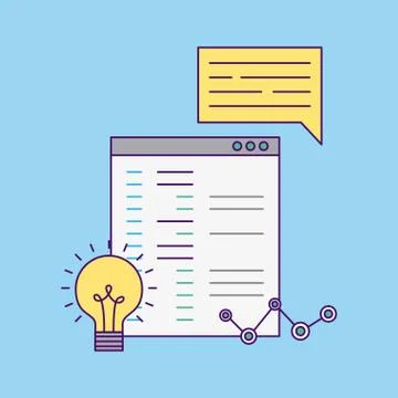 Development computer codes 스톡 일러스트