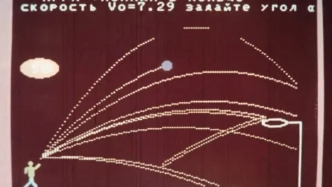 Development of computer technology. THE USSR. 1980s (125) Stock Footage 235852501