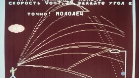 Development of computer technology. THE USSR. 1980s (126) Stock Footage 235852617