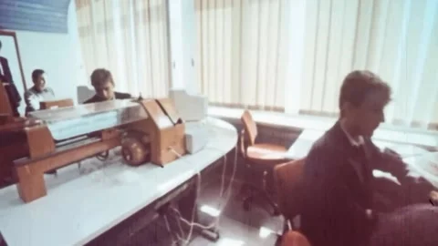 Development of computer technology. THE USSR. 1980s (131) Stock Footage 235852916