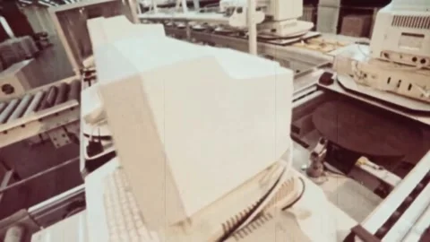 Development of computer technology. THE USSR. 1980s (76) Stock Footage 235854325