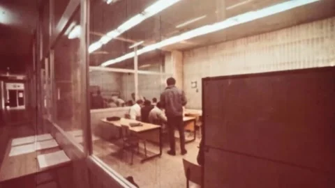 Development of computer technology. THE USSR. 1980s (80) Stock Footage 235854521