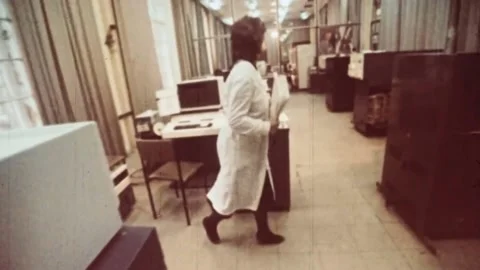 Development of computer technology. THE USSR. 1980s (91) Stock Footage 235855043