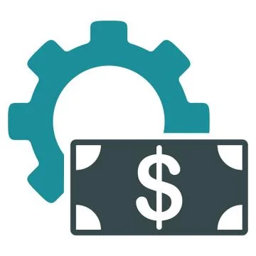 Development Cost Flat Icon Illustrazione stock