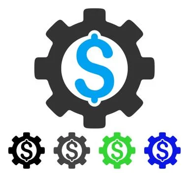 Development Cost Flat Icon Stock Illustration
