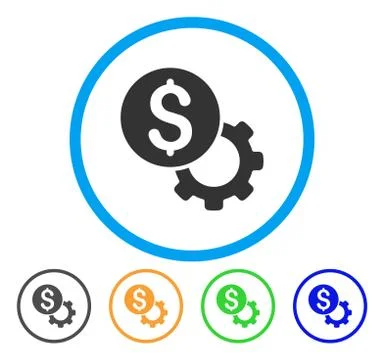 Development Cost Rounded Icon 스톡 일러스트