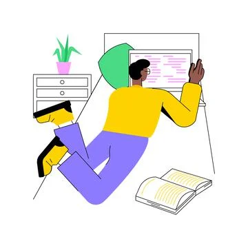 Development course isolated cartoon vector illustrations. Illustrazione stock