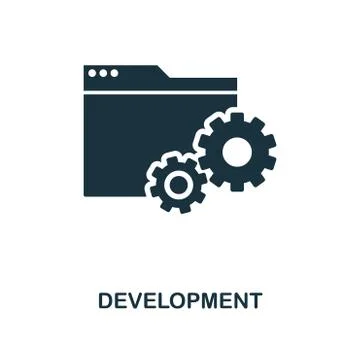 Development creative icon. Simple element illustration. Development concept Stock Illustration