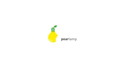 Development creative logo pear lamp 스톡 일러스트