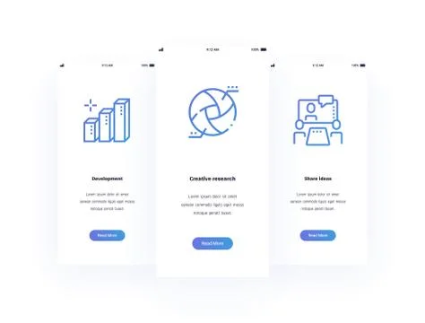 Development, Creative research, Share ideas Vertical Cards with strong metaphors 스톡 일러스트