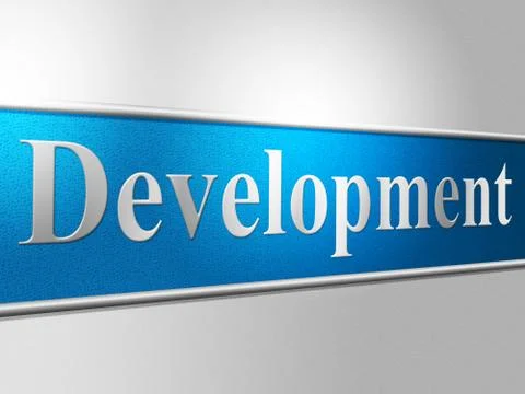 Development develop showing enlargement growth and developing 스톡 일러스트