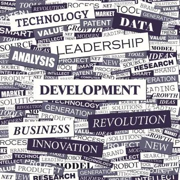 DEVELOPMENT DEVELOPMENT. Word cloud concept illustration. Wordcloud collag... Stock Photos