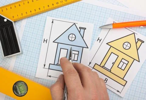 Development drawings Foto stock