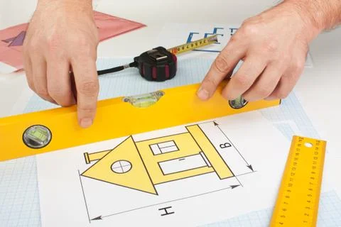 Development drawings Foto stock