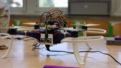 Development of drones on remote control Vídeo Stock 286042649