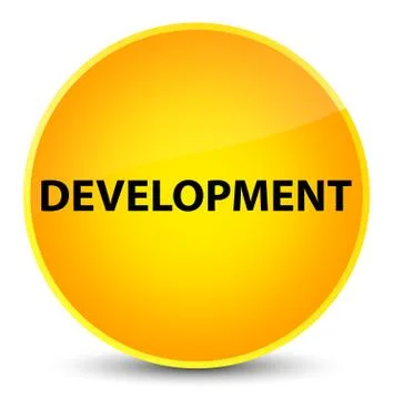 Development elegant yellow round button Illustrazione stock