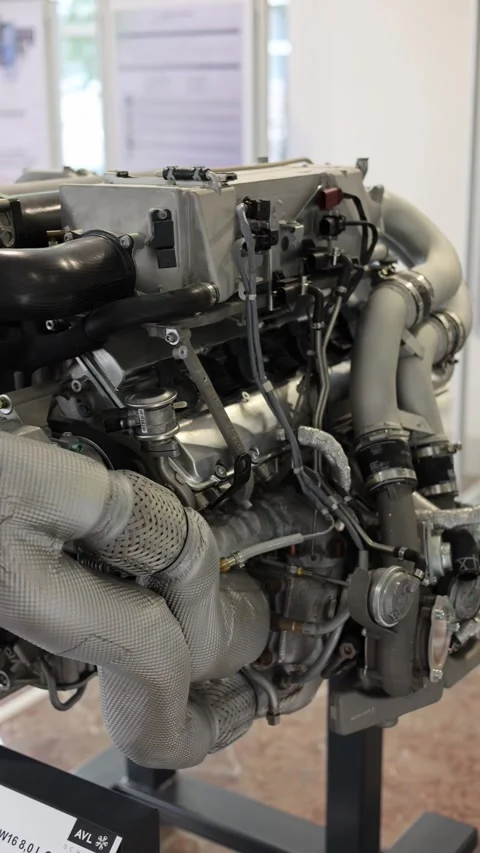 Development of engine for car vertical video Stock Footage 286049958