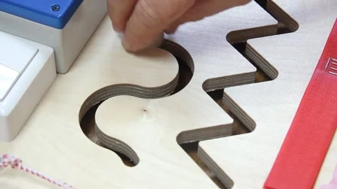 Development of fine motor skills in elderly patients. Slot in the form Video stock 145357363