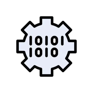 Development flat color icon Stock Illustration