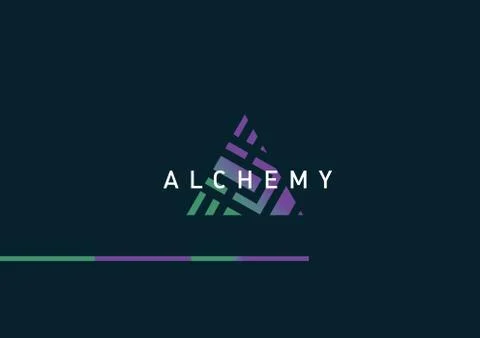 Development of geometric logo on alchemy イラスト素材