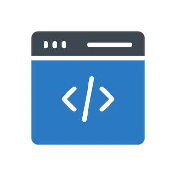 Development glyph color icon Stock Illustration