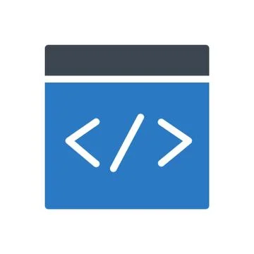 Development glyph color icon Stock-Illustration