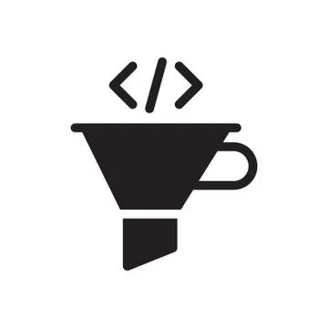 Development glyph flat icon Illustration