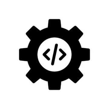 Development glyph flat icon Stock Illustration