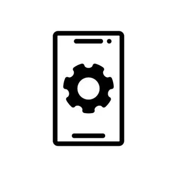 Development glyph flat icon Illustrazione stock