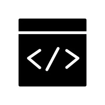 Development glyph flat icon Stock-Illustration