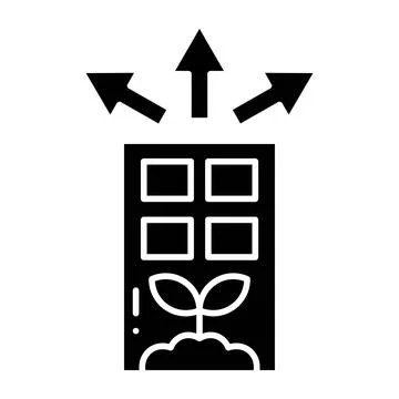 Development Glyph Icon Stock Illustration