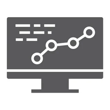 Development glyph icon, optimization and coding Stock-Illustration