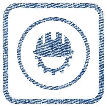 Development Hardhat Fabric Textured Icon Stock Illustration