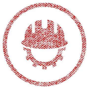 Development Hardhat Fabric Textured Icon Illustrazione stock