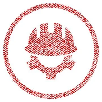 Development Helmet Fabric Textured Icon Illustrazione stock